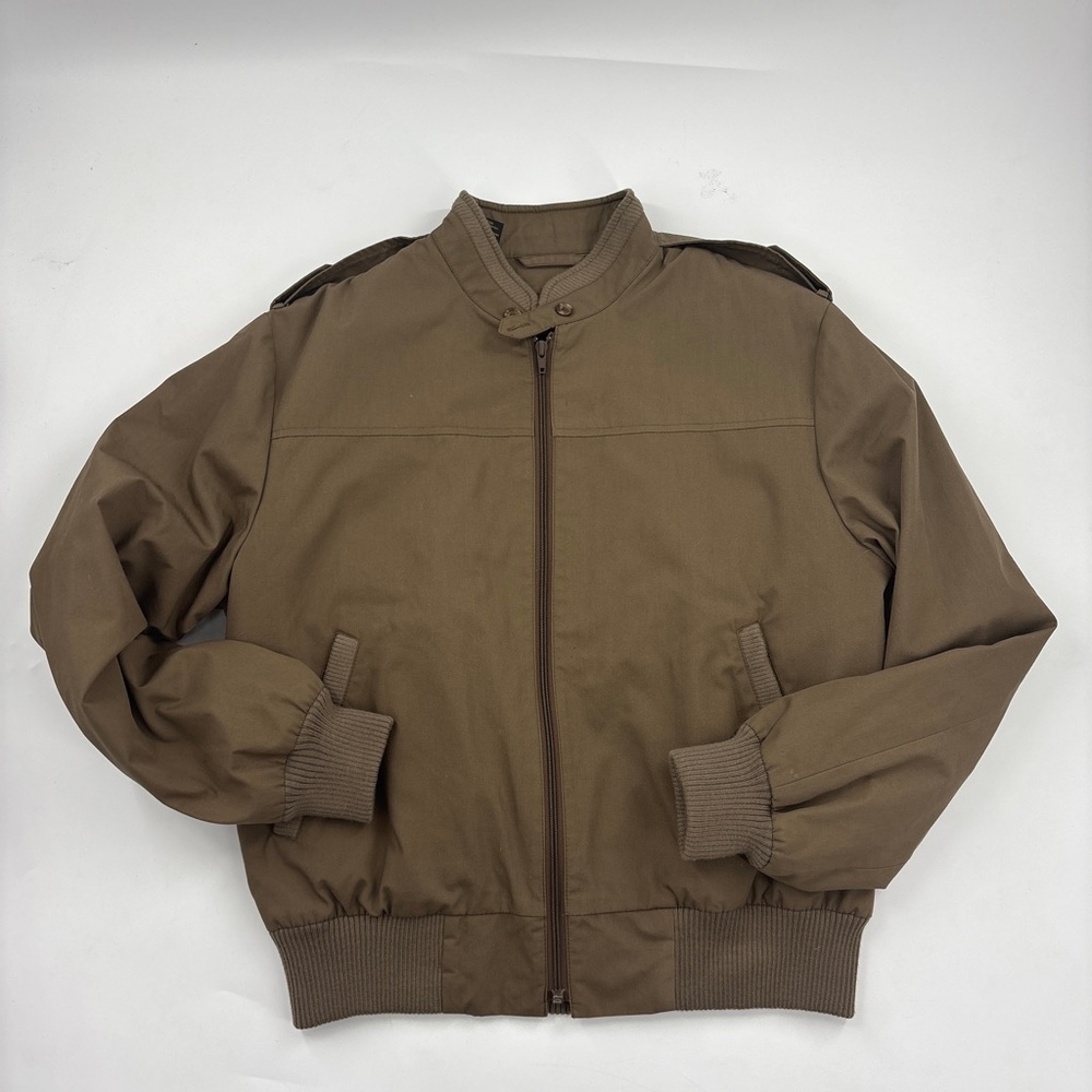 Haggar Men's Tan/Brown Military Jacket - Picture 8 of 12
